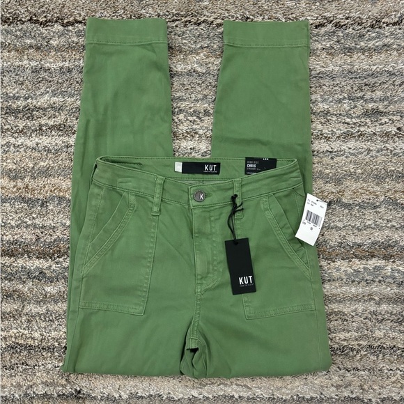 KUT From The Kloth High Rise Chris Straight Leg Jeans Sz 00 NWT | KUT Straight - - Picture 1 of 13